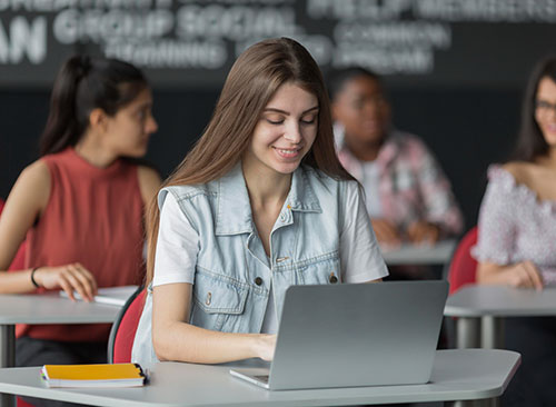 Engaged Students Using Tailored Study Plans at Absolute Academy